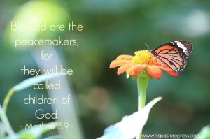 God's peacemakers, children of God